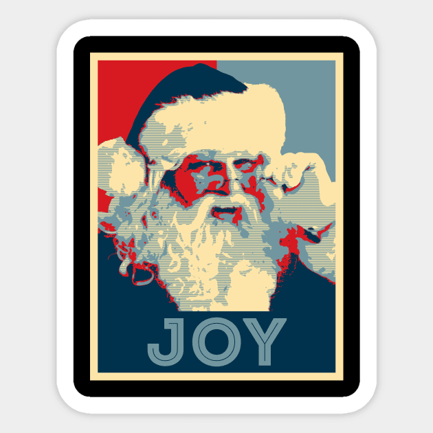 Joy Santa Claus Christmas Hope Sticker by Bevatron